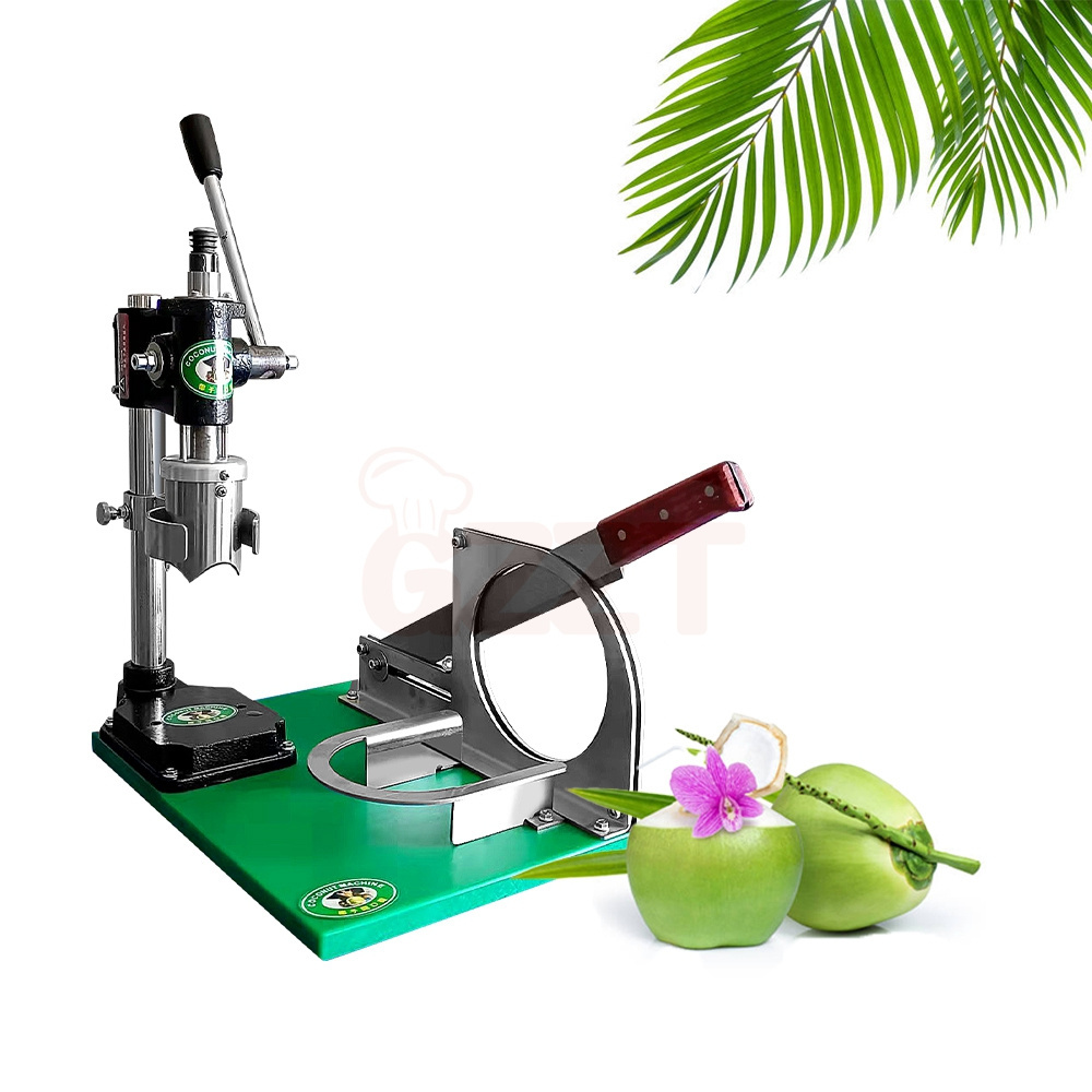 Fresh Coconut Cutting Tools Stainless Young Coconut Peeled Machine Commercial Green Coconut Lid Cutter