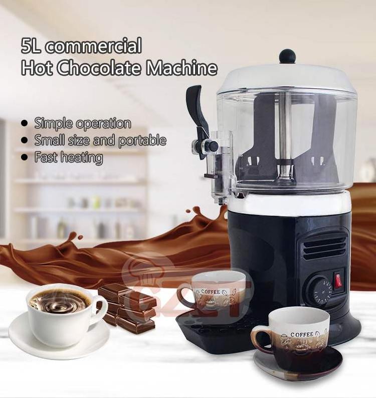 Small 5l Commercial Hot Chocolate Maker Machine Chocolate Dispenser Warmer