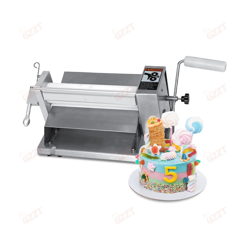 Manual Fondant Sheeter 10 inch Dough Croissant Puff pastry Dough Press Pressing Machine For Cake Decoration Handmade Chocolate