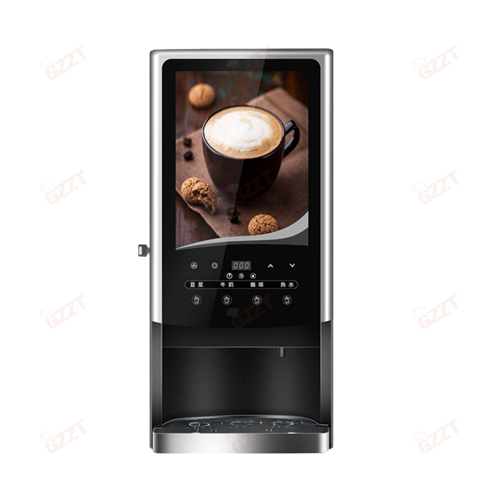 3 hot drinks and 1 hot water Countertop Commercial Instant solution Coffee Maker Machine Bubble Tea Coffee Vending Machine