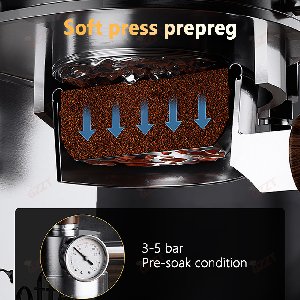 Pneumatic Variable Pressure Espresso Machine Italy 16 bar Coffee Machine Home Hotel Office Professional Cappuccino Coffee Maker