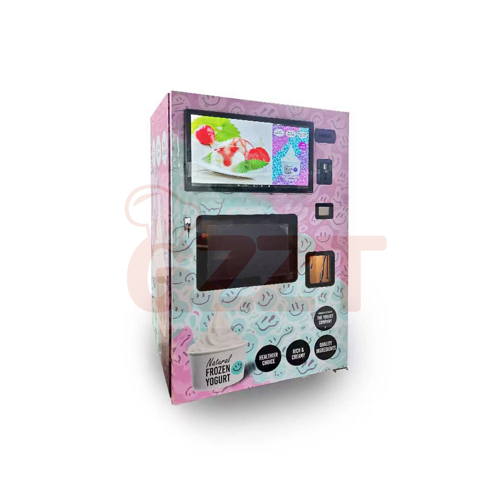 Automatic Frozen Food Small Vending Machine Frozen Yogurt Ice Cream Vending Machine Iced Smoothie Vending Machine