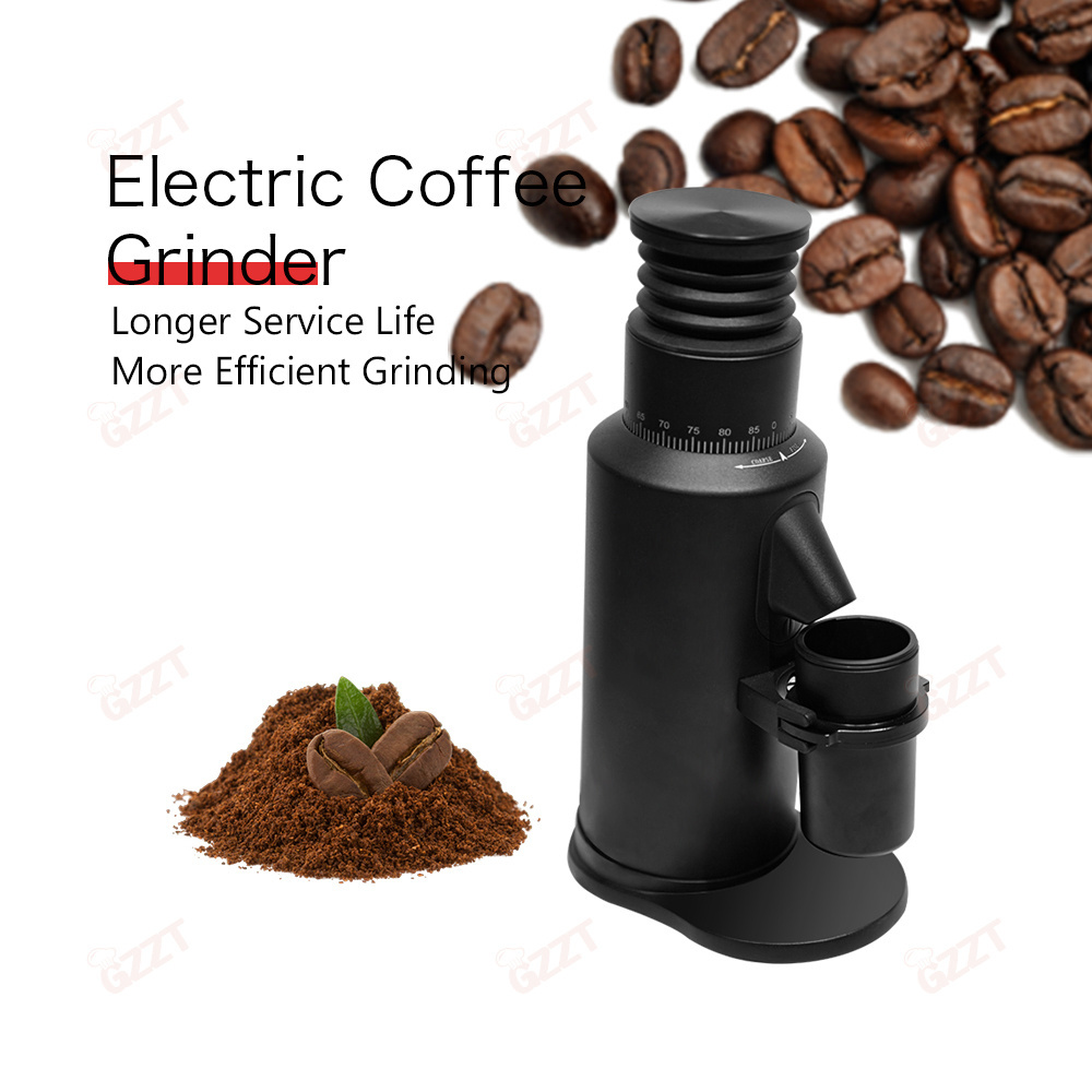 Single Dose Italian Electric Coffee Grinder Fine Powder Automatic Grinder 64mm Flat Burr Stainless Steel Bean Grinding Machine