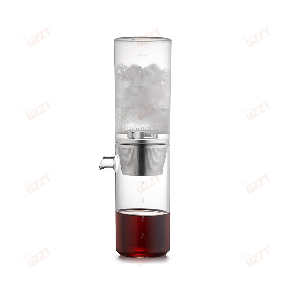 Portable 400ml High borosilicate Glass Extract Brewing Coffee Maker No Need Electric Adjustable Drip Speed Ice Drip Coffee Maker