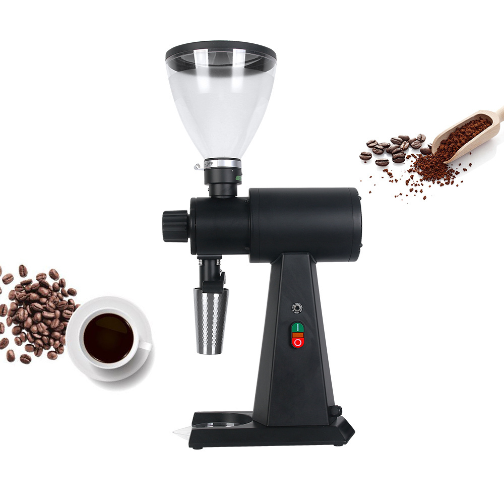 98Mm Large Commercial Coffee Grinder Professional Electric Coffee Bean Grinding Machine Stainless Steel Flat Burr For Espresso