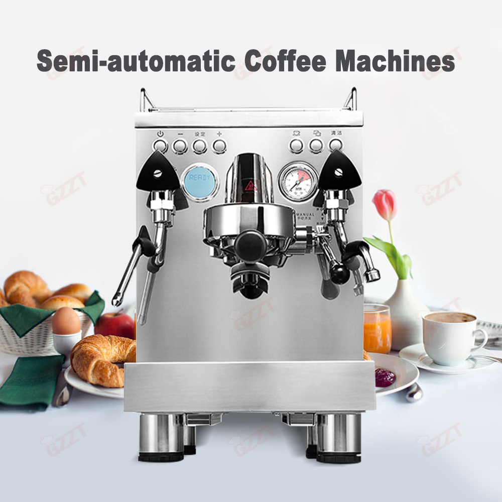 Multi-funtional Manual Electric Control Dual Operation Cappuccino Latte Milk Foam Espresso Maker Automatic Best Coffee Machine