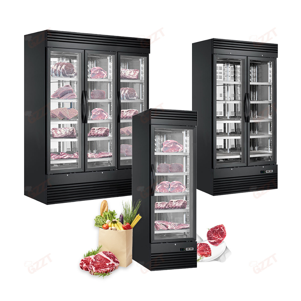 Commercial Cheese Meat Beef Steak Storage Dry Age Curing Chamber Fridge Refrigerator Cabinets With Stable Import Cooling System