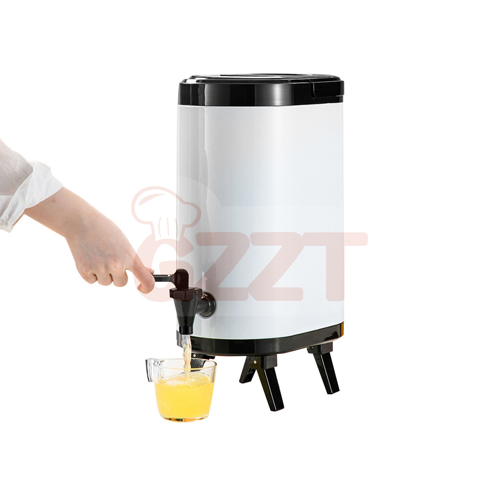 new tea heat insulation bucket 10L stainless steel barrel with thermometer insulated barrel