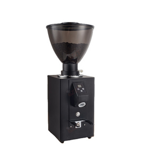 110V 220V 1000G Italian Professional Coffee Grinder Doser Automatic For Cafes Stainless steel flat Burrs 64mm Black Square Body