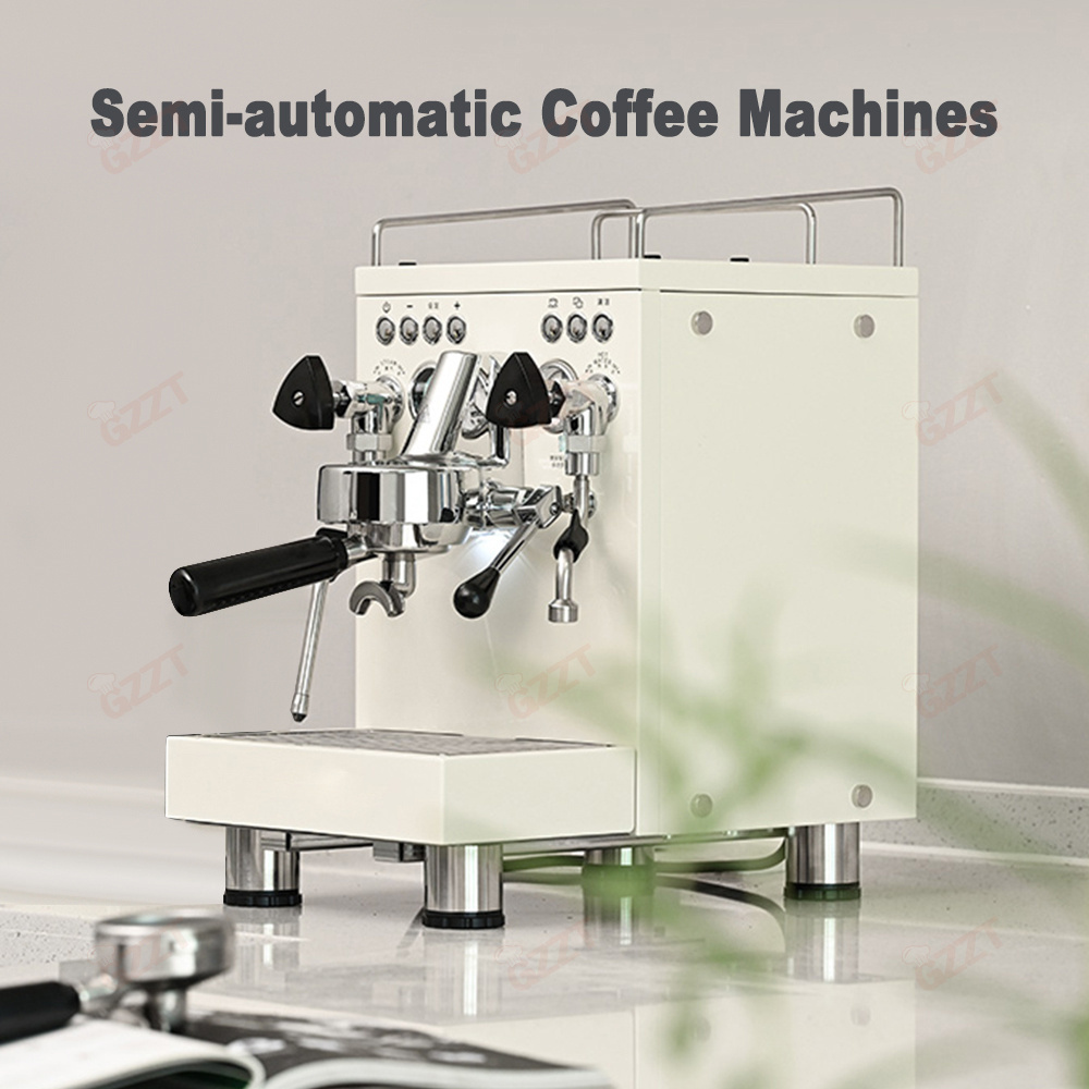 Multi-funtional Manual Electric Control Dual Operation Cappuccino Latte Milk Foam Espresso Maker Automatic Best Coffee Machine