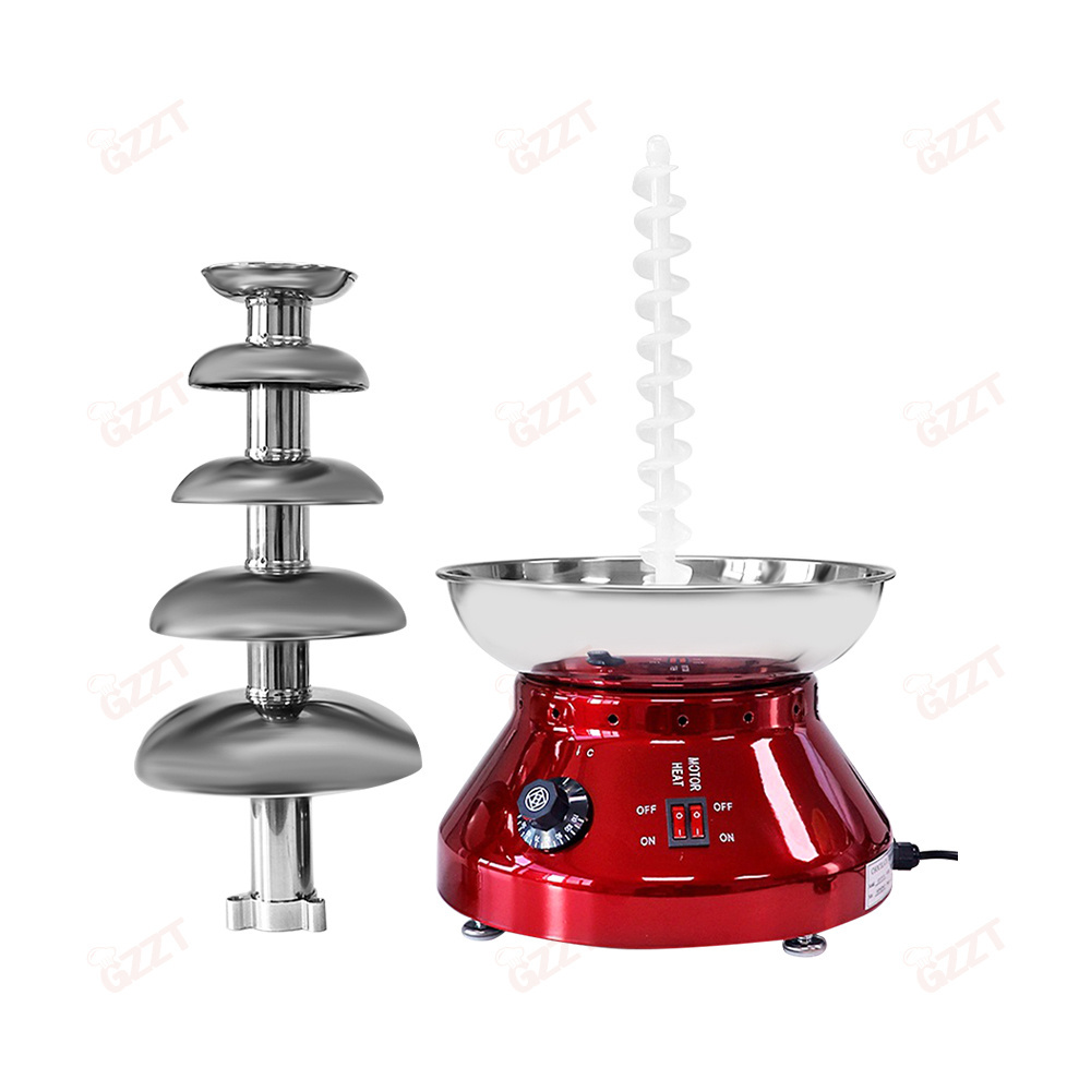 Banquet Party Centerpieces Factory Sale Price Chocolate Fountain Machine Large 4/5 Tiers Chocolate Fountain Commercial With Fuse