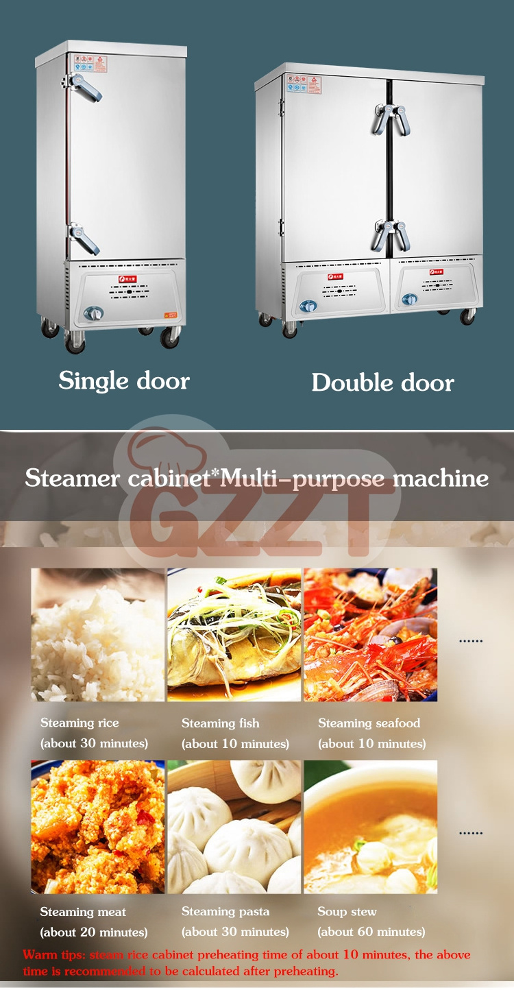 Rice Cabinet Steamers Commercial One Door Rice Roll Steamer 250 People Commercial Gas Seafood Rice Noodle Roll Steamer