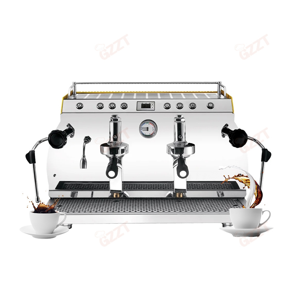 Best 2 Group Semi Automatic Commercial Espresso Coffee Machine Cafeteras Italian Professional Espresso cappuccino Making Machine