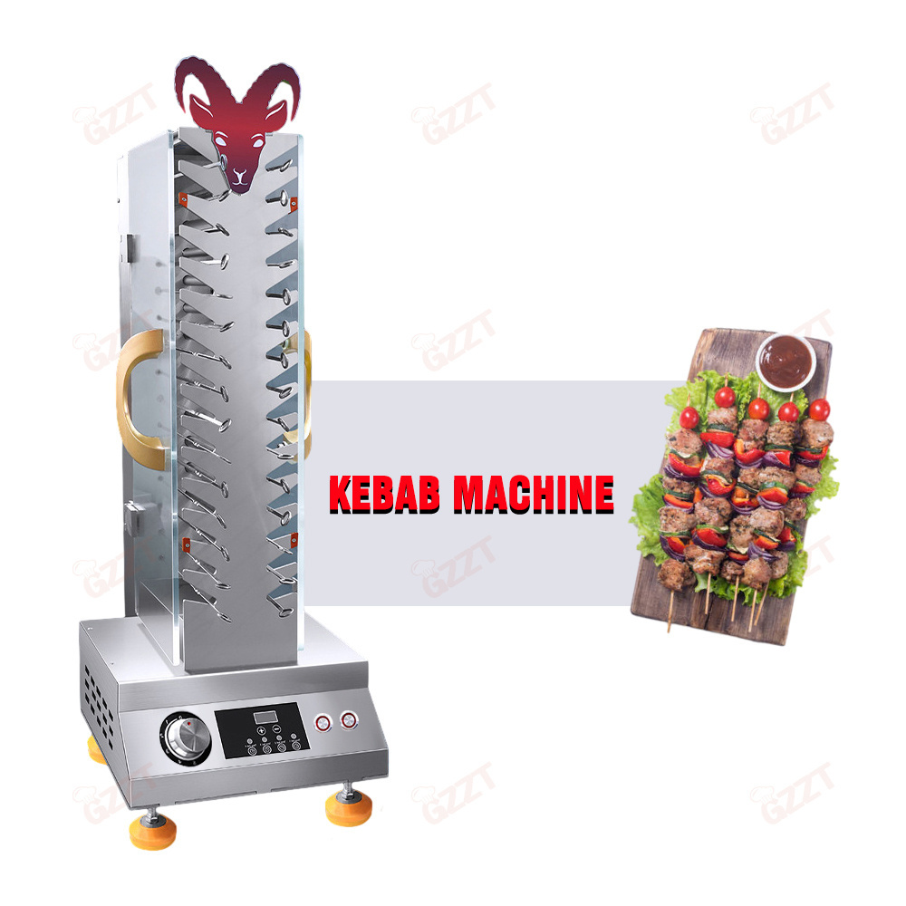 30 Roller Automatic Electric Rotating Shashlik Barbecue Shish Kabob Kebab Maker Shawarma Meat Skewer Yakitori Bbq Grill Machines