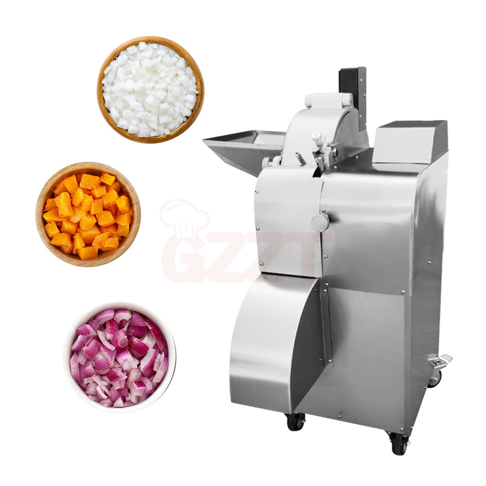 Commercial Small Automatic Vegetable Carrot Potato Cucumber Onion Cutting Machine Fruit Vegetable Cutter Cuber Dicer Machine