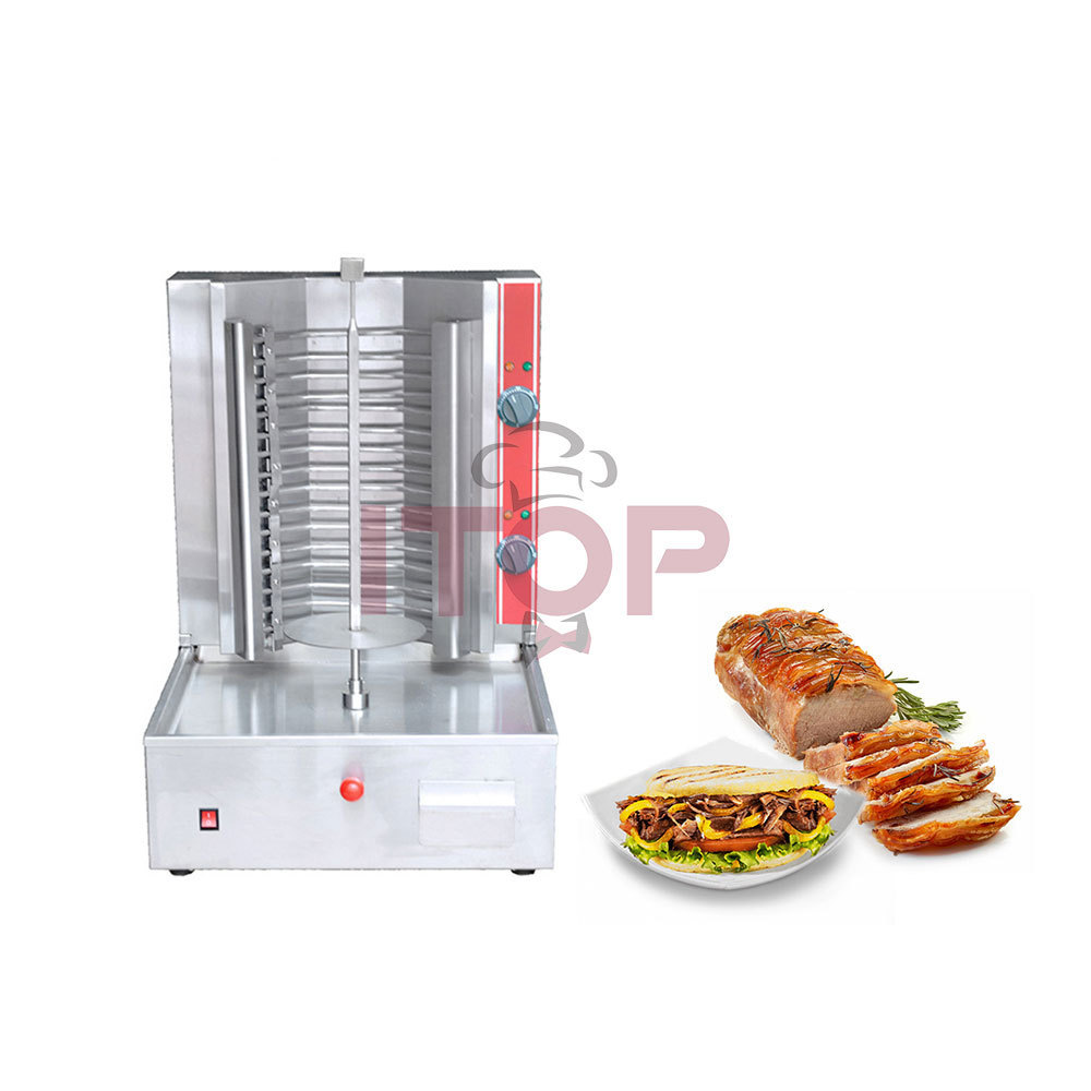 Factory Commercial Baking Kebab Machine Mini Doner Chicken Shawarma Grill Cutting Maker Machine Electric