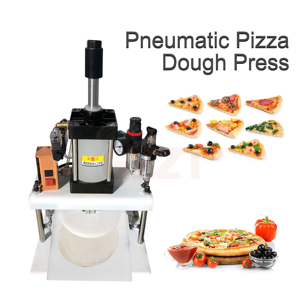 18-30CM Low Price Pneumatic Pizza Dough Pressing Machine Naan Bread Crust Making Machine Energy Saving Pizza Dough Press Machine