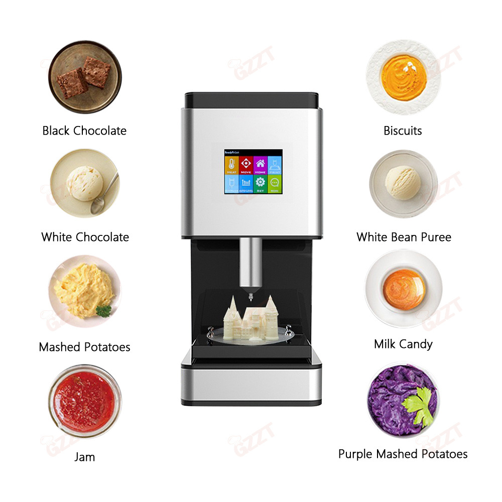 3d chocolate mould sugar paste mold making machine egg chocolate food small moulding Full automatic making 3D printer machine