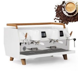 Commercial Semi-Automatic Cappuccino Moka Coffee Maker 2 Group Espresso Coffee Machine