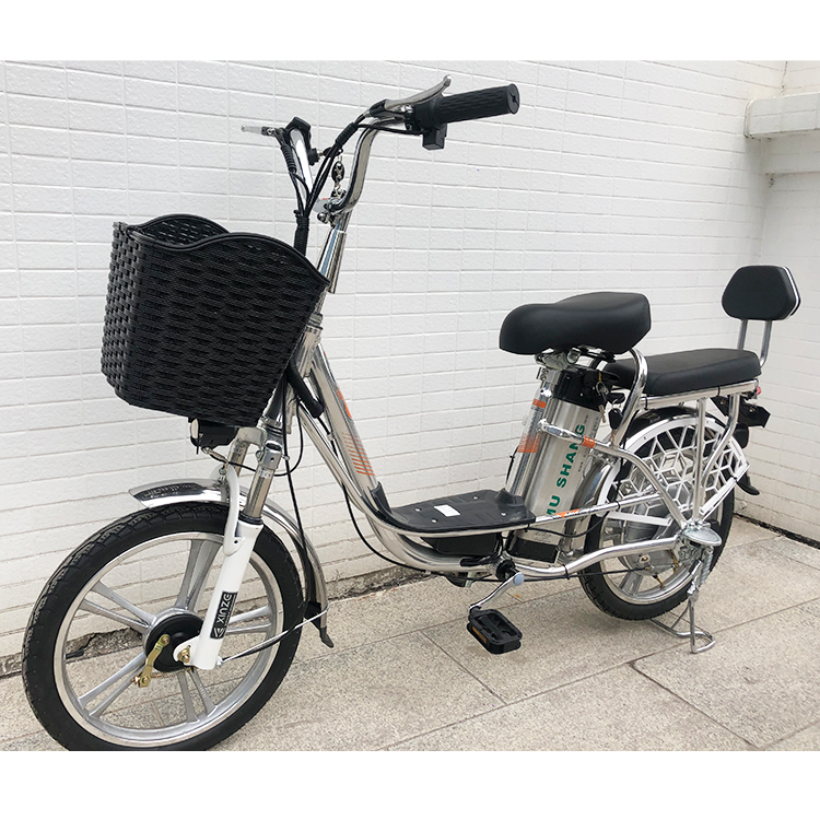 14inch 2 seats Two Wheel Electric Motorcycle Folding Mini City Bike  500W LCD Display 48V 8Ah 36V 10Ah for Wholesale