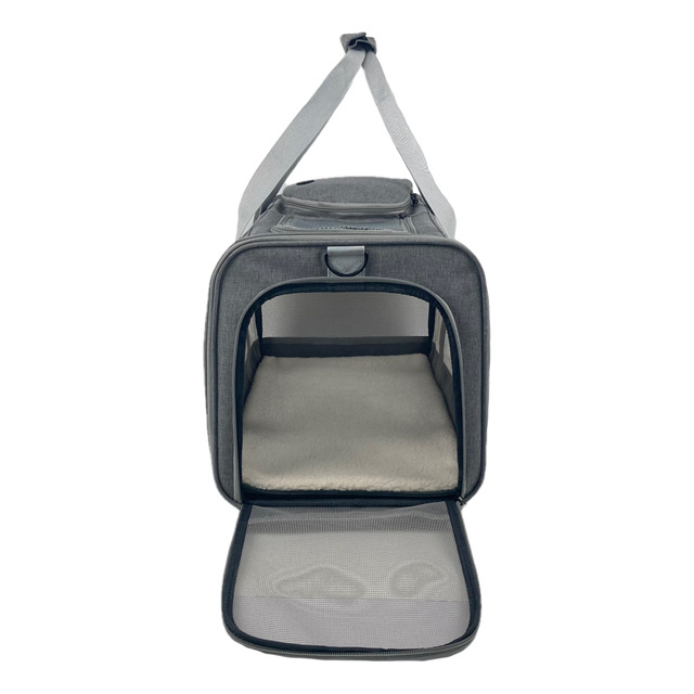 RTS Hot Sale Pet Carriers High Quality Durable Expandable Airline Approved Cat Bag Pet Carrier Bag For Travel