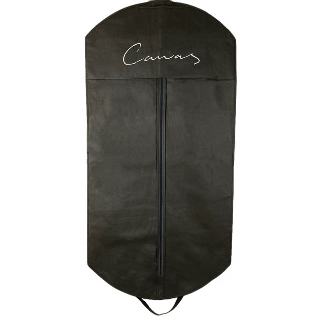 Non-Woven Cloth Suit Coat Garment Bag Wholesale Breathable Reusable Suit Cover Bag For Storage And Travel