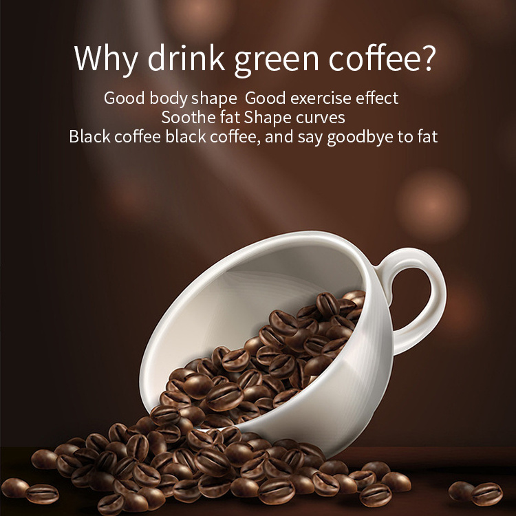 OEM Private Label Natural Healthy Diet Control Slim Green maca energy coffee Weight Loss Green Coffee