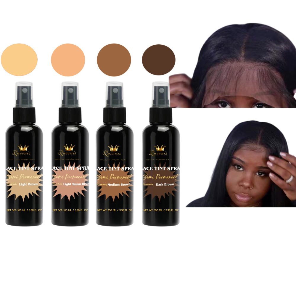 Wig Closure Frontal Lace Tinted Foam Spray For Human Hair Private Label Lace Tint Melting Hair Tint Spray