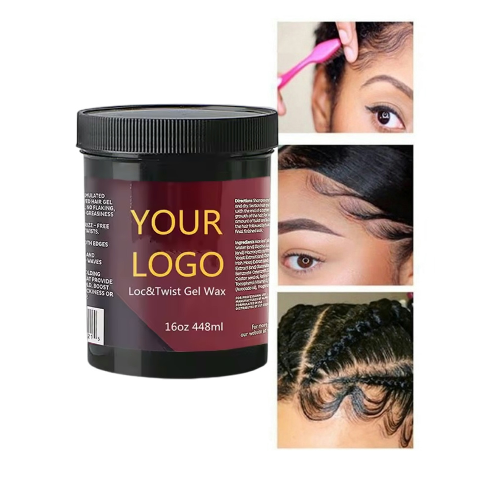 Loc Twist Braid Gel Wholesale Hair Pomade For 4C Natural Hair Moisturizing Twist Lock Gel Hair Edge Control Braiding Gel