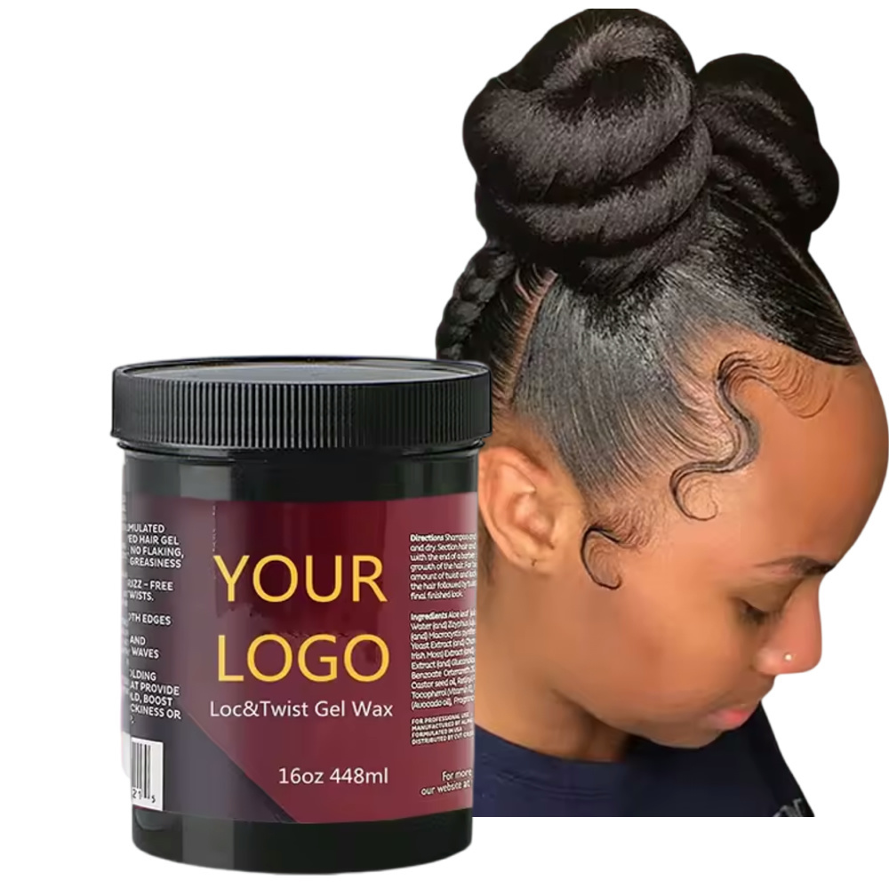 Loc Twist Braid Gel Wholesale Hair Pomade For 4C Natural Hair Moisturizing Twist Lock Gel Hair Edge Control Braiding Gel