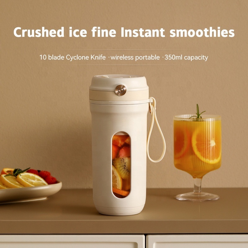 350ml Stainless Steel Portable Juice Blender glass Cups machine for Kitchen Mini Electric Blenders