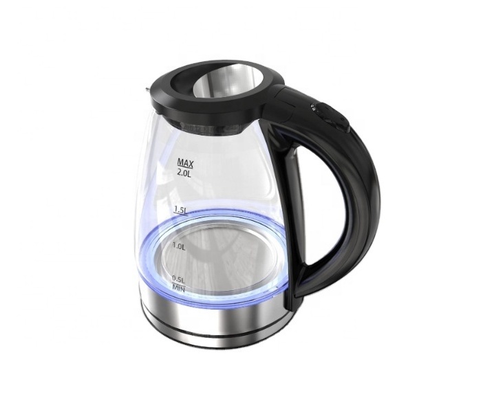 1.8L  electric  hot water Glass kettle 360 Degree Rotational Base hotel electric Glass kettle household cordless electric kettle