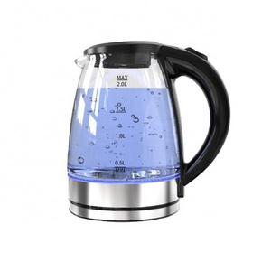 1.8L  electric  hot water Glass kettle 360 Degree Rotational Base hotel electric Glass kettle household cordless electric kettle