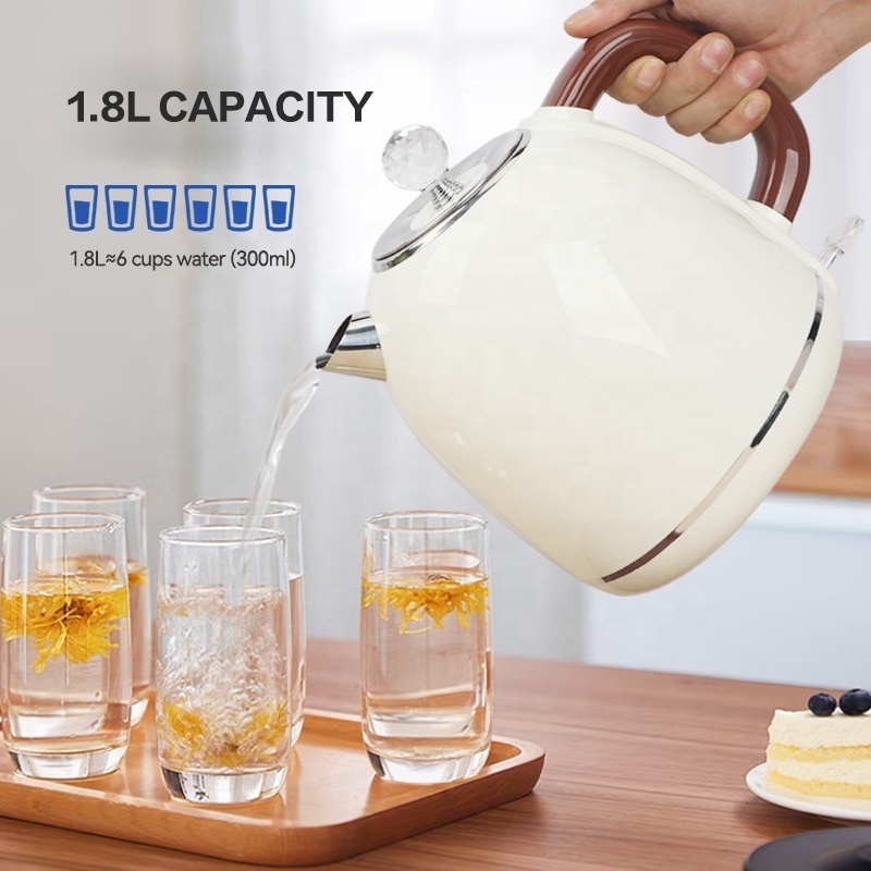 kitchen appliances 1.8L household electric kettle 304 stainless steel inner tank automatic power off  tea kettle electric