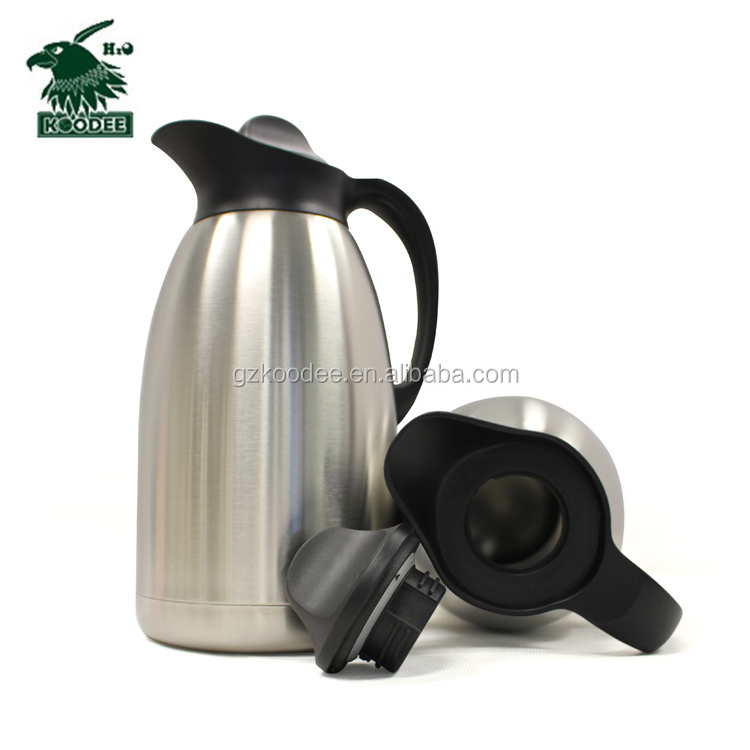 Double Wall Thermos Stainless Steel Vacuum Coffee Pot Heat Preservation Water Flask Thermal Insulation Pot 1.5L 2.0L