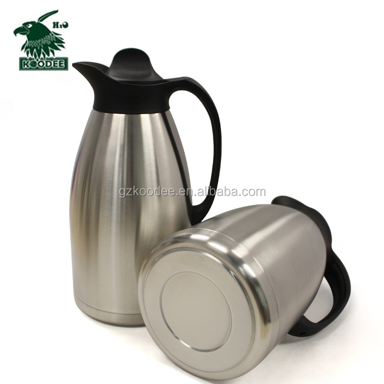 Double Wall Thermos Stainless Steel Vacuum Coffee Pot Heat Preservation Water Flask Thermal Insulation Pot 1.5L 2.0L