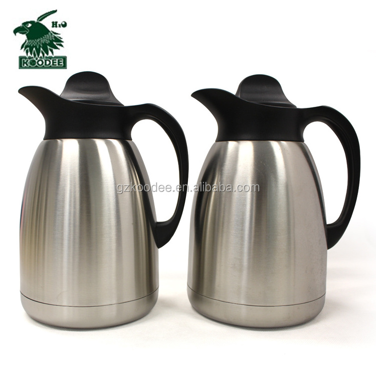 Double Wall Thermos Stainless Steel Vacuum Coffee Pot Heat Preservation Water Flask Thermal Insulation Pot 1.5L 2.0L