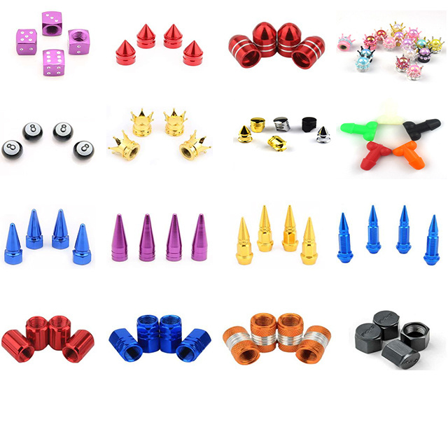 Various Car Valve Stem Caps , Valve Protection Caps for Car/Truck/Bike Wheel