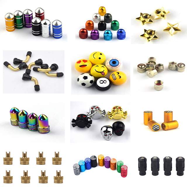 Various Car Valve Stem Caps , Valve Protection Caps for Car/Truck/Bike Wheel