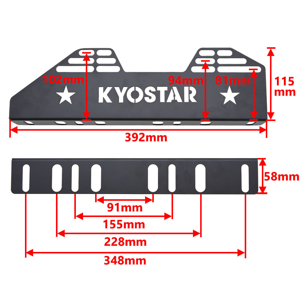 KYOSTAR High Strength Steel Racing Seat Mounting Bracket For BRIDE RECARO SPARCO OMP BUCKET SEAT