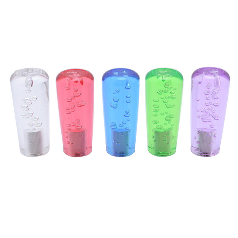 Universal 100mm-400mm Clear Crystal Bubble Manual Gear Stick Drift Dildo Shift Knob With LED Light