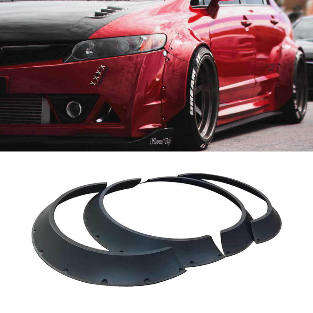 rear lip bumper diffuser for honda civic 2016 side skirt extension wheel arch fender flare for bmw