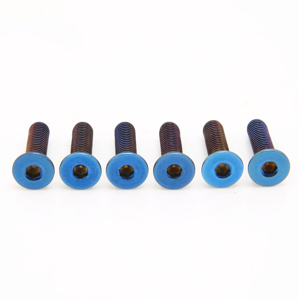 Blue Titanium Steering Wheel Bolts Screws,Color Wheel Bolts