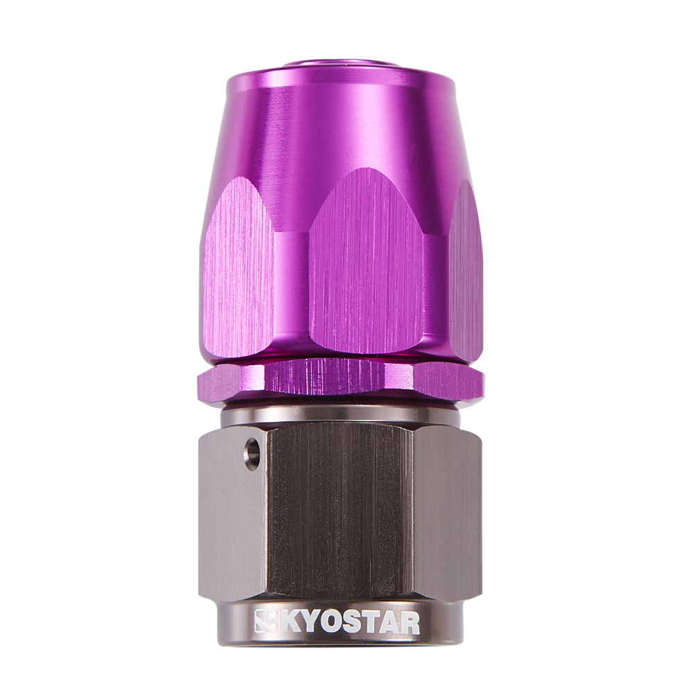 10 AN Straight oil/ fuel/ water/ fluid/ airline hose fitting end Purple, 0 45 90 180 degree swivel fittings