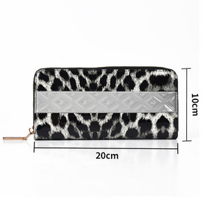 Custom Color Leather Big Capacity Zipper Cover Long Wallet Women Luxury Wallet Women'S Clutch Ladies Purse Card Holder Walle