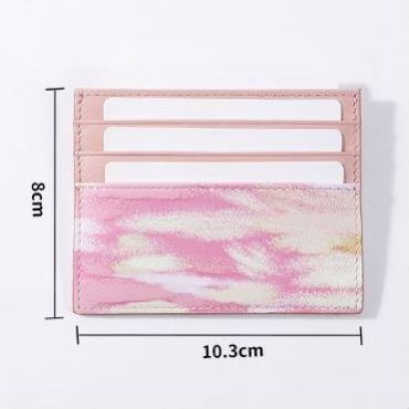 Fashion Luxury Genuine Style Wallet Card Holder Vegan Leather Wallets Credit Card Holder Card Bags For Women