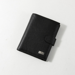 factory custom high quality leather purse rfid blocking genuine leather men carteira wallets with money clip card holder wallet