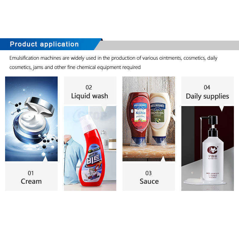 Top Quality Fixed Type Cosmetic Cream Vacuum Essence Boiler Mixer Homogenizing Emulsifier Serum Emulsion Mixing Blending Tank