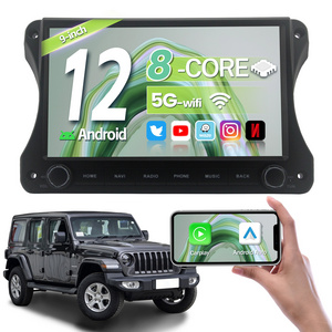 Jeep Wrangler 18-22 TS10 TS18 GPS Navigation Car Radio 6+128g Android 12 GPS Car Stereo DVD Player Manufacturer 8 Core 9"