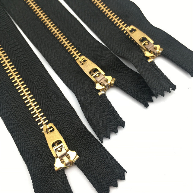 #3 #5 #7 high quality hoodie metal zip double metal zippers brass zipper jeans metal zippers for dress